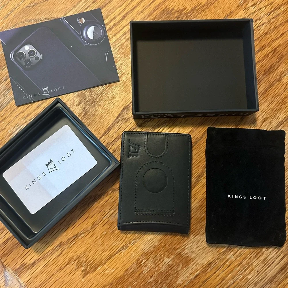 Kings Loot Trackable Wallet - AirTag Compatible - Black - Picture 10 of 11